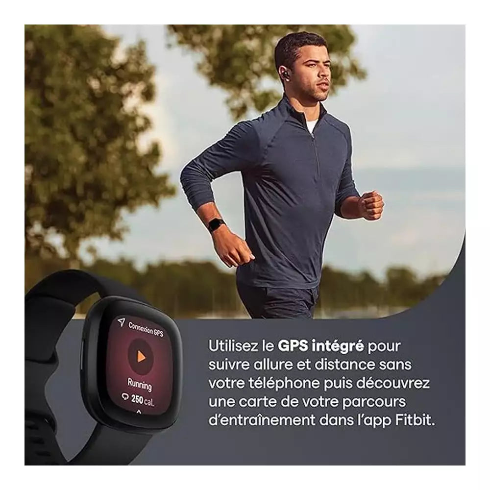 (Pre-Owned, Excellent) Fitbit Versa 3 Smartwatch Watch For Health and Fitness (With GPS) (Gold) (90 Days Warranty)
