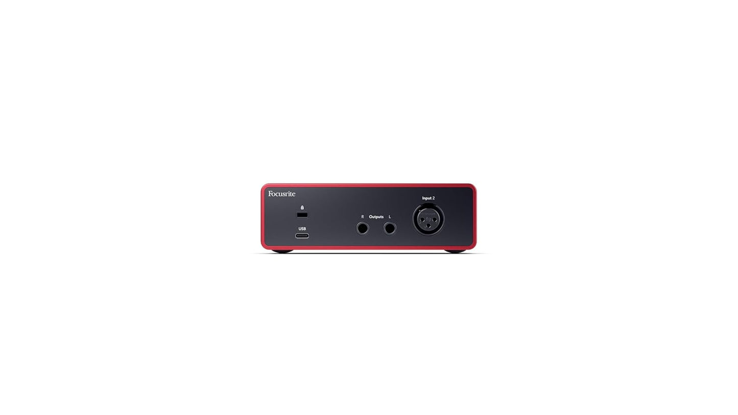 (Open Box Condition) Focusrite Scarlett Solo 4th Gen USB Audio Interface, High-Fidelity, Studio Quality Recording, (Red) (6 Months Warranty)