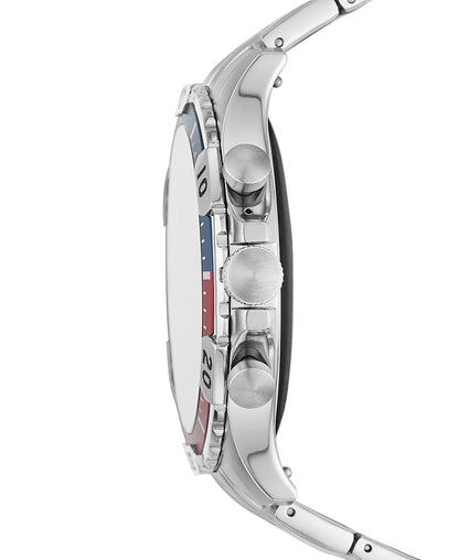 (Pre-Owned, Excellent) Fossil Gen 5 Garrett Smartwatch With Call Support (Blue and Red) (90 Days Warranty)