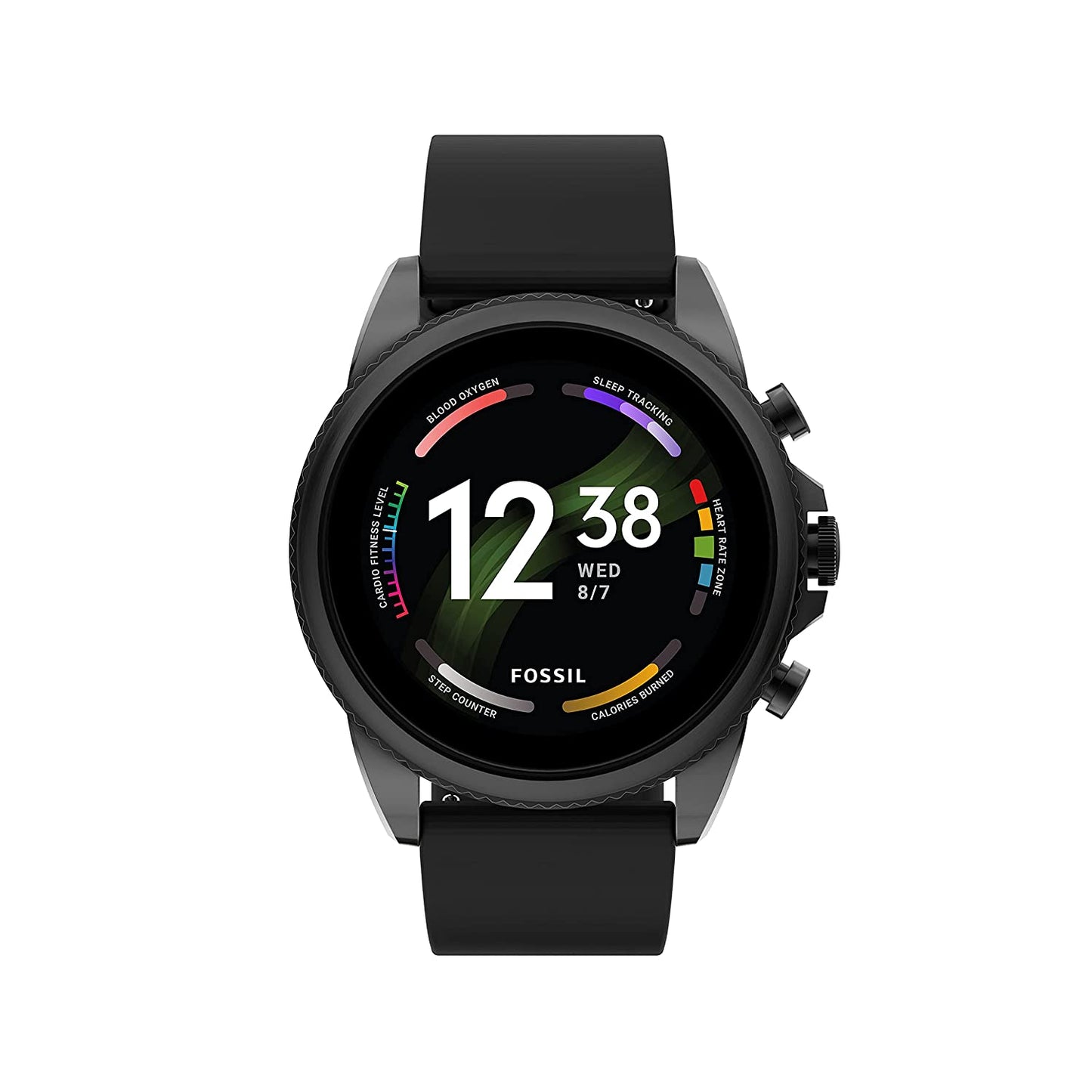 (Pre-Owned, Very Good) Fossil Gen 6 Smartwatch With Google Wear OS (Black) (90 Days Warranty) (With New Silicone Strap)