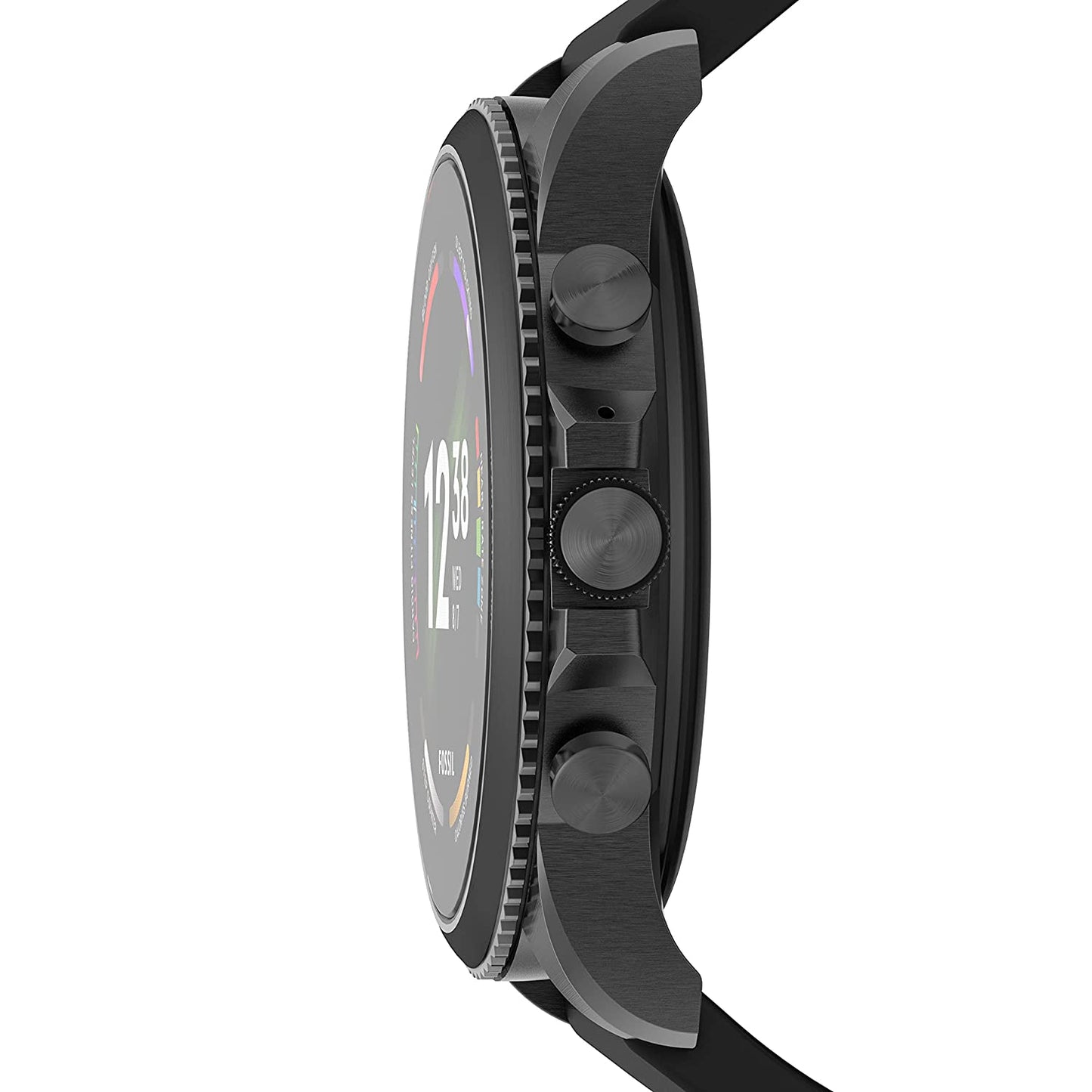 (Pre-Owned, Very Good) Fossil Gen 6 Smartwatch With Google Wear OS (Black) (90 Days Warranty) (With New Silicone Strap)