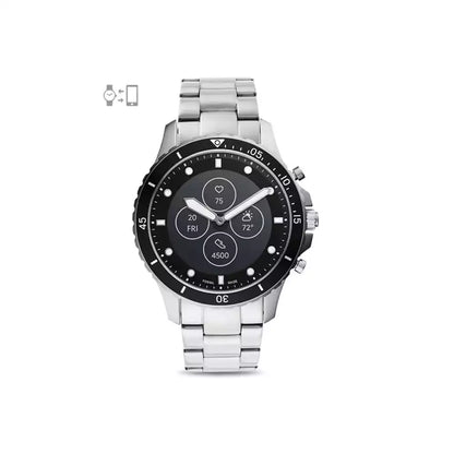 (Open Box Condition) Fossil Hybrid Smartwatch With Analogue + E Ink Display (With Notifications, HR Monitor, Step Tracker) (120 Days Warranty)