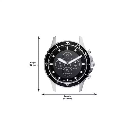 (Open Box Condition) Fossil Hybrid Smartwatch With Analogue + E Ink Display (With Notifications, HR Monitor, Step Tracker) (120 Days Warranty)