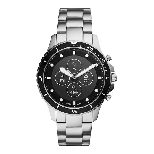(Open Box Condition) Fossil Hybrid Smartwatch With Analogue + E Ink Display (With Notifications, HR Monitor, Step Tracker) (120 Days Warranty)
