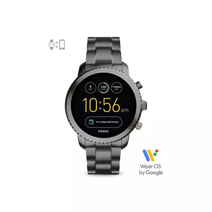 (Pre-Owned, Very Good) Fossil Q Explorist Generation 3 With Stainless Steel Bracelet (Gray) (60 Days Warranty)