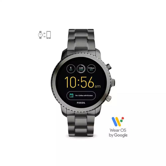 (Pre-Owned, Very Good) Fossil Q Explorist Generation 3 With Stainless Steel Bracelet (Gray) (60 Days Warranty)