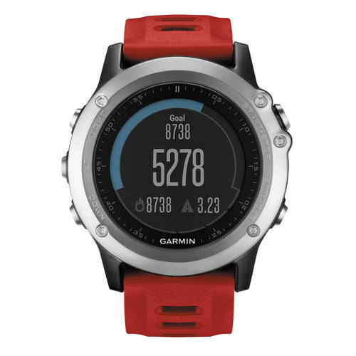 (Pre-Owned, Good) Garmin Fenix 3 Multi-Sport GPS Smartwatch With Color Display (Silver and Green) (90 Days Warranty)