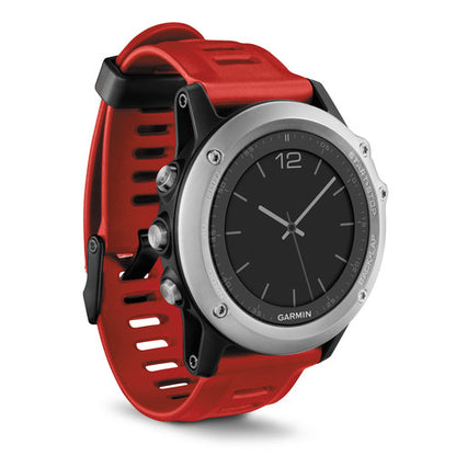 (Pre-Owned, Good) Garmin Fenix 3 Multi-Sport GPS Smartwatch With Color Display (Silver and Green) (90 Days Warranty)