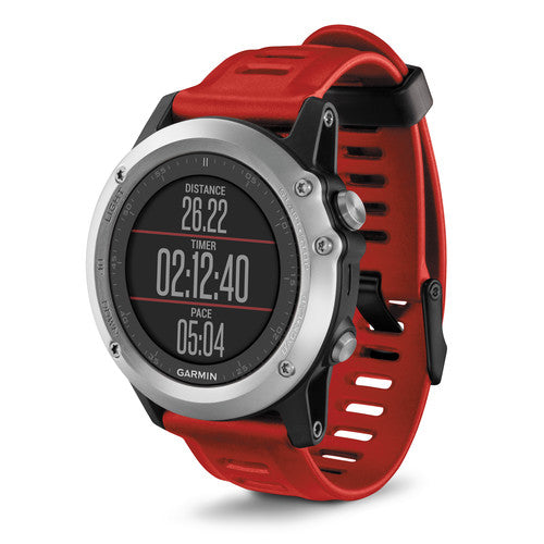 (Pre-Owned, Good) Garmin Fenix 3 Multi-Sport GPS Smartwatch With Color Display (Silver and Green) (90 Days Warranty)