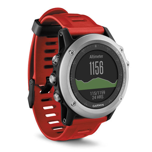 (Pre-Owned, Good) Garmin Fenix 3 Multi-Sport GPS Smartwatch With Color Display (Silver and Green) (90 Days Warranty)