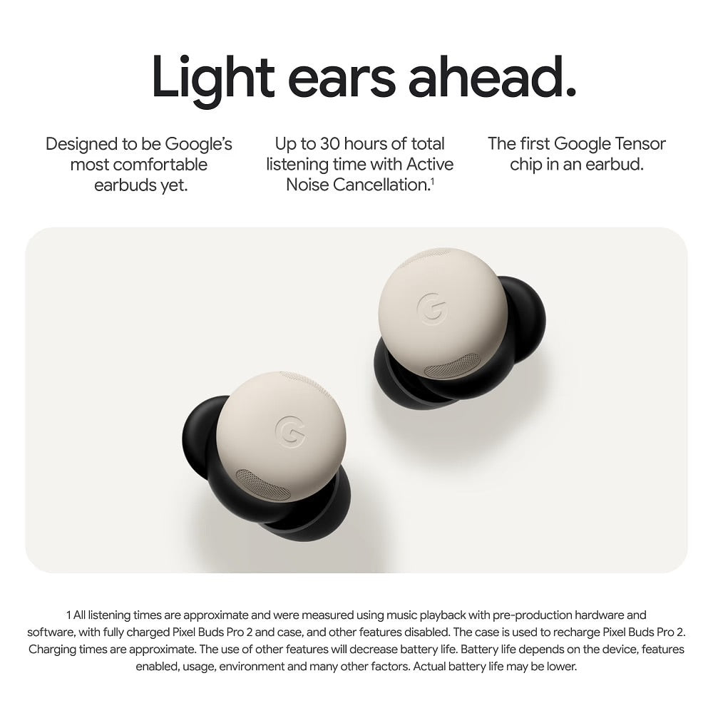 (Open Box) Google Pixel Buds Pro 2 With Noise Canceling in Ear Earbuds (Beige) (90 Days Warranty)