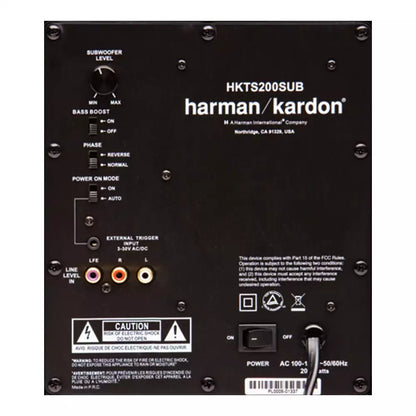 (Pre-Owned, Very Good) Harman/Kardon HKTS200SUB 8 Inch Active Subwoofer (Black) (90 Days Warranty)