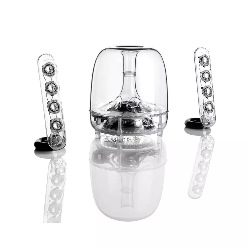 (Pre-Owned, Good) Harman/Kardon Soundsticks III/3 2.1 Speakers System (Clear) (90 Days Warranty)