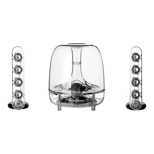 (Pre-Owned, Good) Harman/Kardon Soundsticks III/3 2.1 Speakers System (Clear) (90 Days Warranty)