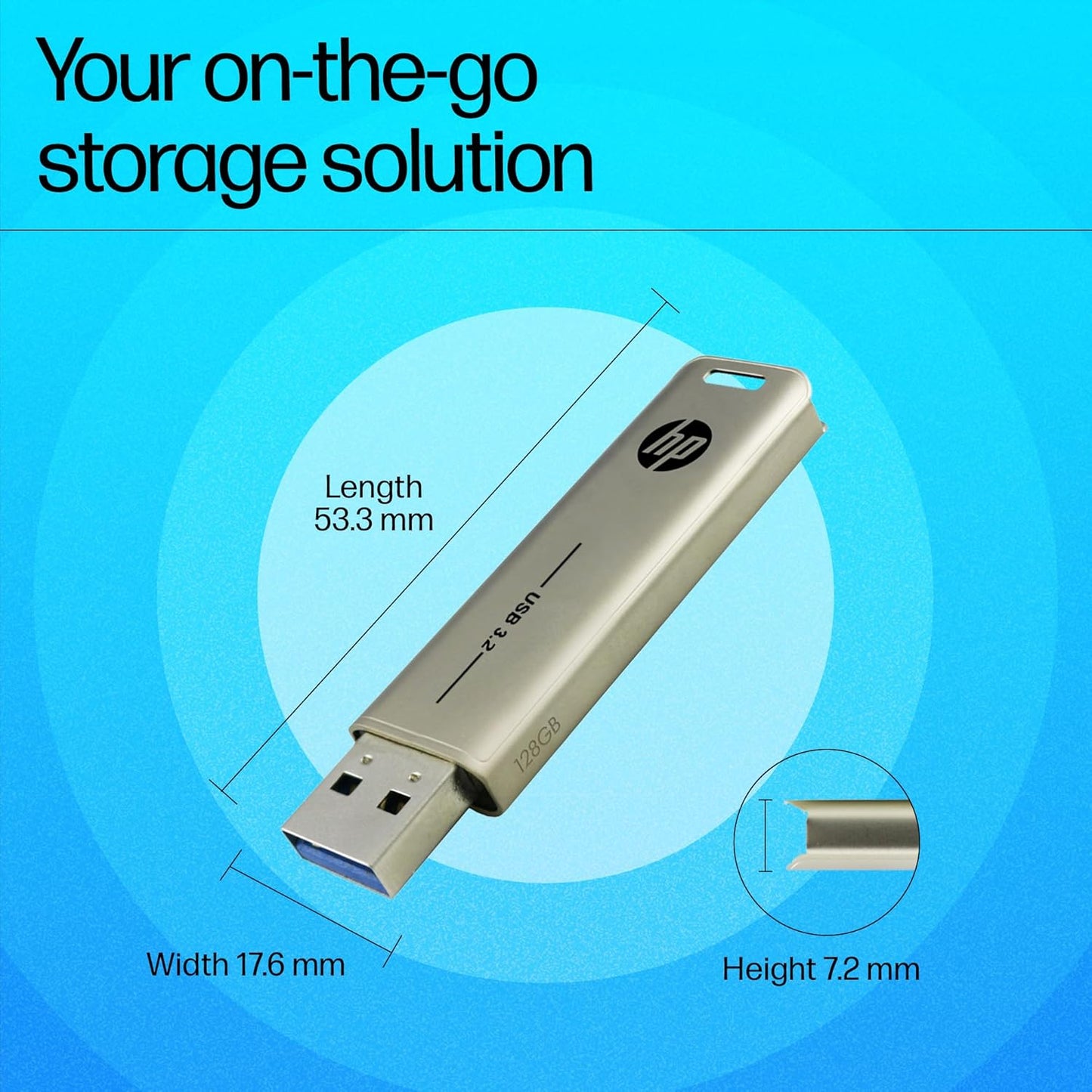 (Open Box) HP x796w 128GB USB 3.2 Flash Drive (128GB) (12 Months Warranty)