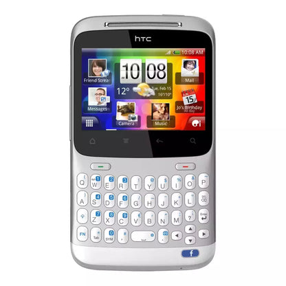 (Pre-Owned, Fair) HTC ChaCha Android Smartphone With QWERTY Keyboard (Silver) (90 Days Warranty)