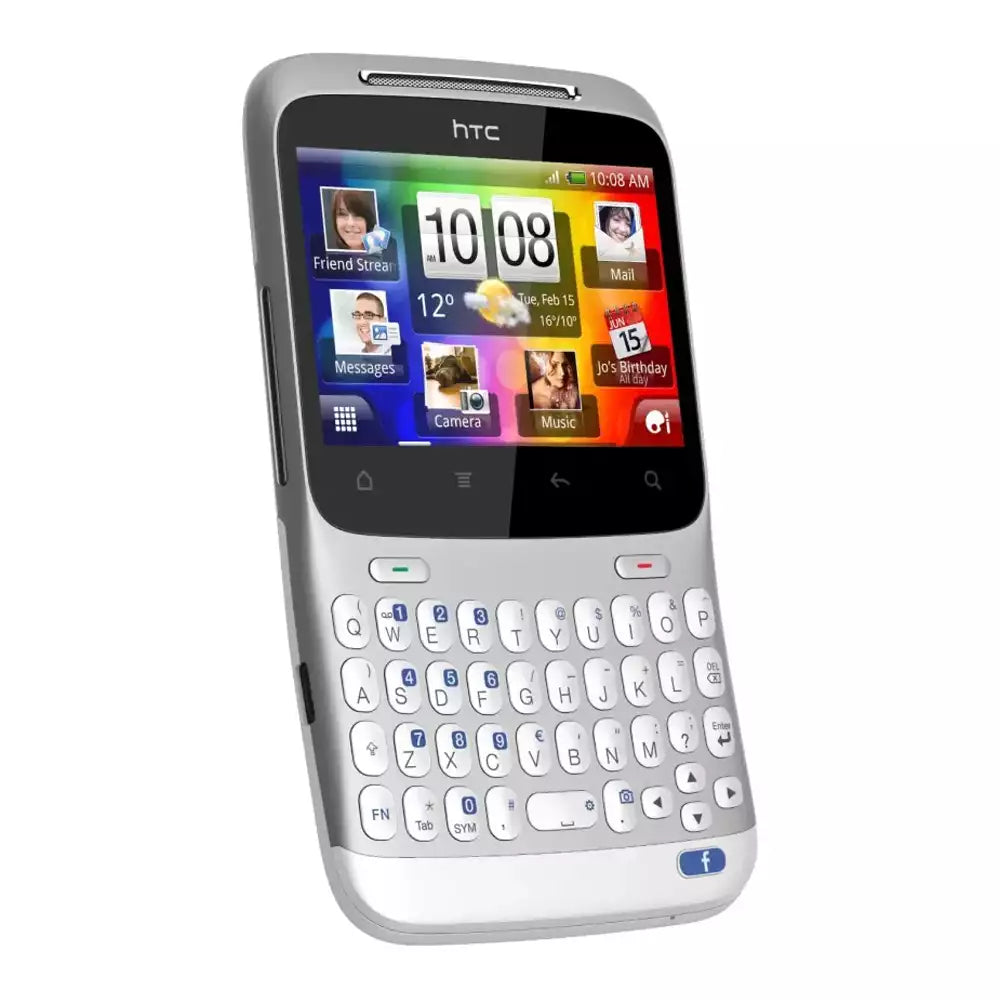 (Pre-Owned, Fair) HTC ChaCha Android Smartphone With QWERTY Keyboard (Silver) (90 Days Warranty)