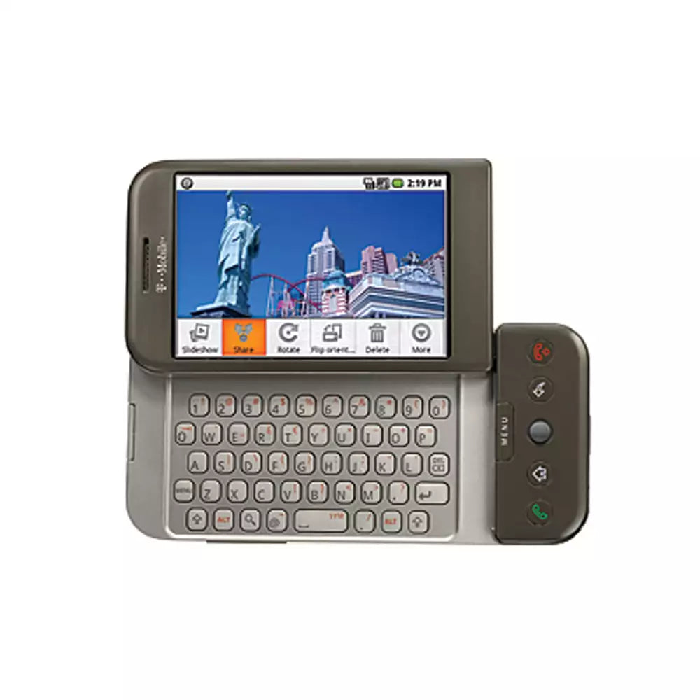 (Pre-Owned, Very Good) HTC Dream (T-Mobile Google G1) (Gray) (First Android Phone!) (With Cyanogen OS) (60 Days Warranty)