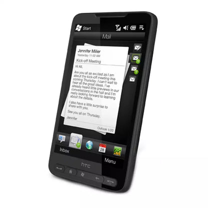 (Pre-Owned, Very Good) HTC HD2 Smartphone With Android OS, 5MP Camera, 4.3" Display, Snapdragon S1 (2009) (Black) (60 Days Warranty) (With Retail Box)