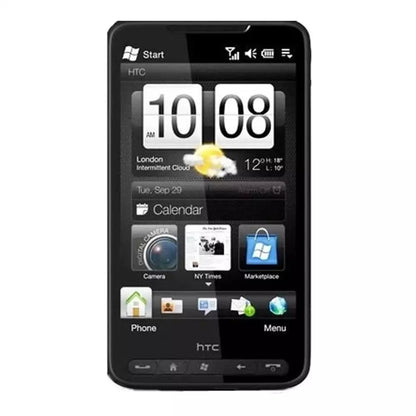(Pre-Owned, Very Good) HTC HD2 Smartphone With Android OS, 5MP Camera, 4.3" Display, Snapdragon S1 (2009) (Black) (60 Days Warranty) (With Retail Box)
