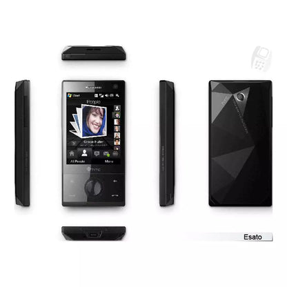 (Pre-Owned, Very Good) HTC Touch Diamond Windows Mobile Smartphone With 4GB Internal Storage (Black) (Indian SIM Not Functional) (60 Days Warranty)
