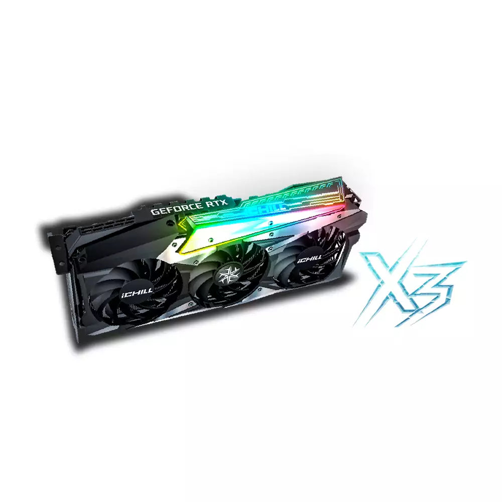 (Pre-Owned) INNO3D GEFORCE RTX™ 3080 ICHILL X3 Nvidia Graphics Card (Gray) (60 Days Warranty)