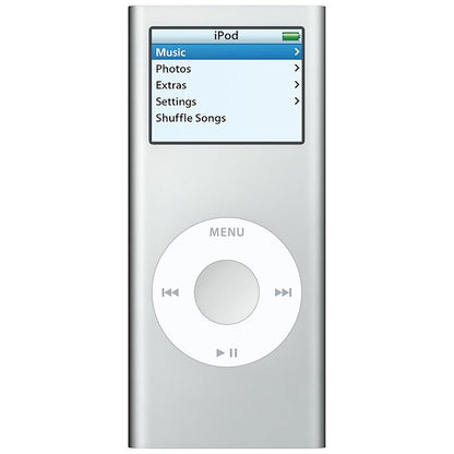 (Pre-Owned, Very Good) Apple iPod Nano 2nd Generation (2GB) (Silver) + Basic Bose In-Ear Earphones (60 Days Warranty) (With New Battery)