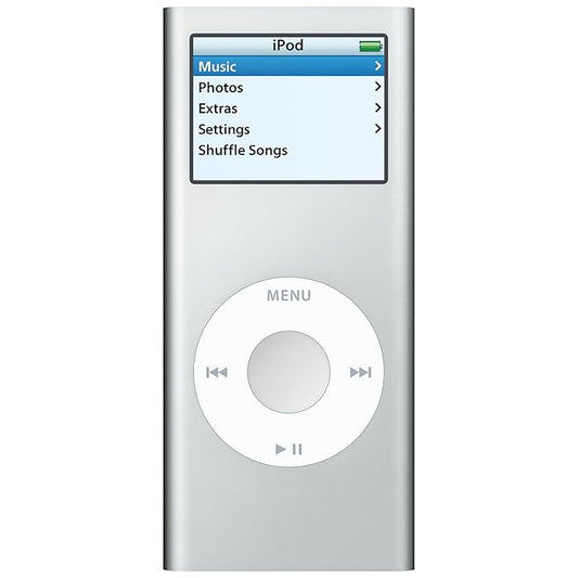 (Pre-Owned, Very Good) Apple iPod Nano 2nd Generation (2GB) (Silver) + Bose Earphones (60 Days Warranty) (With New Battery)