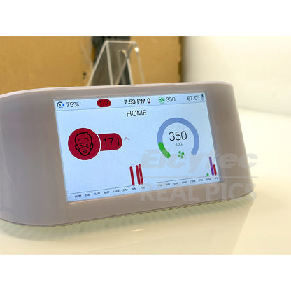 (Pre-Owned, Good) IQAir Air Visual Pro, Indoor/Outdoor Air Quality Monitor With Large Display and High Precision Sensors (White) (60 Days Warranty)