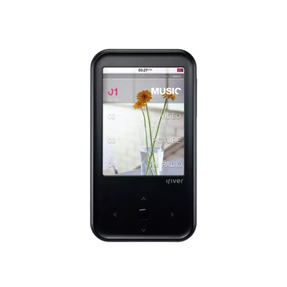 (Pre-Owned, Very Good) iRiver S100 Panorama Media Player 8GB + 32GB Memory Card + Apple Earpods (Black) (60 Days Warranty)