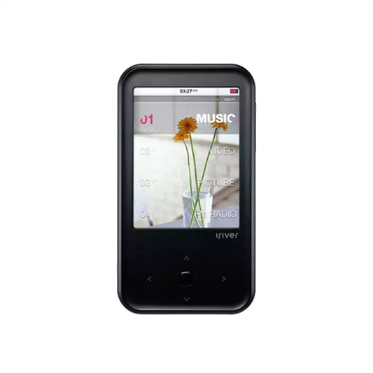 (Pre-Owned, Very Good) iRiver S100 Panorama Media Player 8GB + 32GB Memory Card + Apple Earpods (Black) (60 Days Warranty)