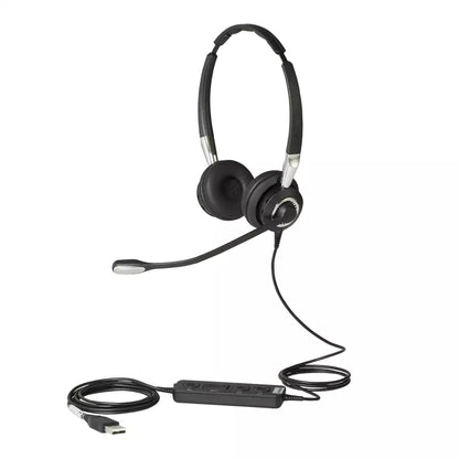 (Pre-Owned, Good) Jabra Biz 2400 II Duo Professional Headset With USB, Quick Controls, MIC Noise Cancellation (60 Days Warranty)