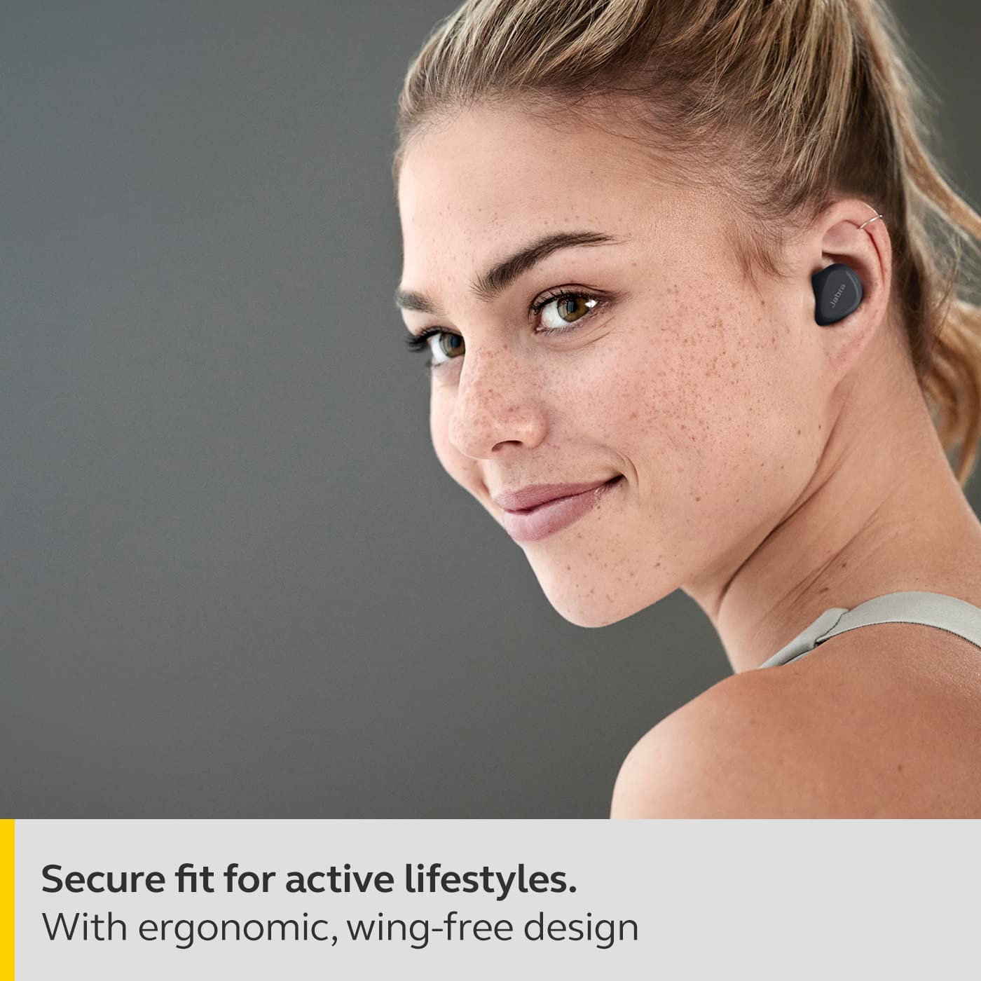 (Open Box) Jabra Elite 4 Active in-Ear Bluetooth True Wireless Ear Buds with Secure Active Fit, 4 Built-in Microphones, Active Noise Cancellation and Adjustable HearThrough Technology (Blue, Black) (60 Days Warranty)