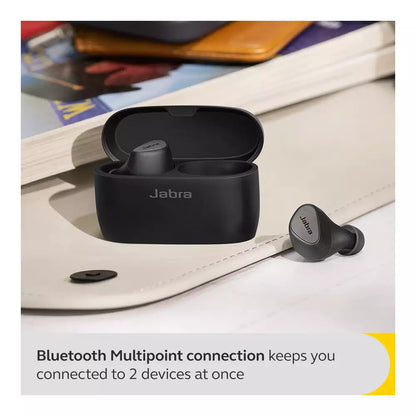 (Pre-Owned, Very Good) Jabra Elite 5 True Wireless in Ear Bluetooth Earbuds, ANC, 6 Microphones for Clear Calls, Dual Pairing (Biege) (60 Days Warranty)