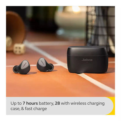 (Pre-Owned, Very Good) Jabra Elite 5 True Wireless in Ear Bluetooth Earbuds, ANC, 6 Microphones for Clear Calls, Dual Pairing (Biege) (60 Days Warranty)