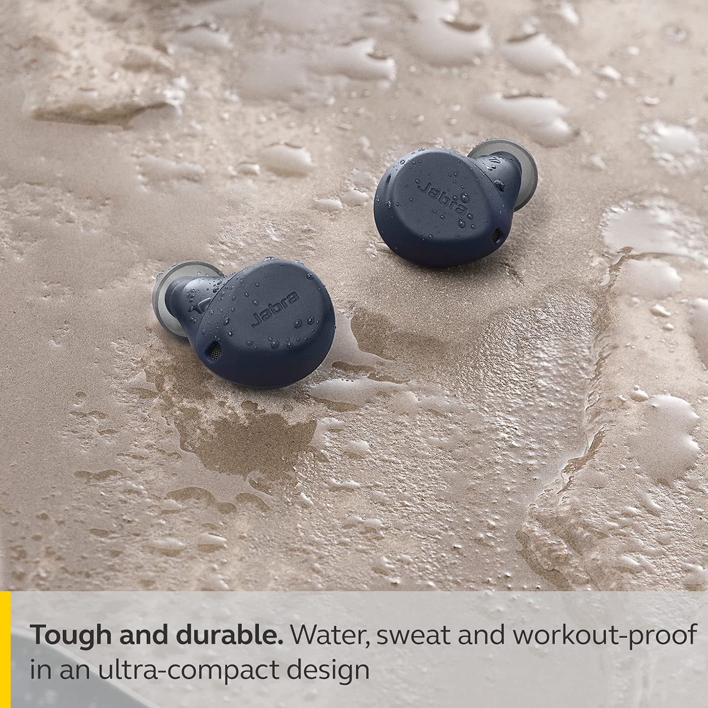 (Open Box Condition) Jabra Elite 7 Active in-Ear Bluetooth True Wireless Waterproof Sports Earbuds with Active Noise Cancellation, Multi-Device connectivity (Black, Blue) (60 Days Warranty)