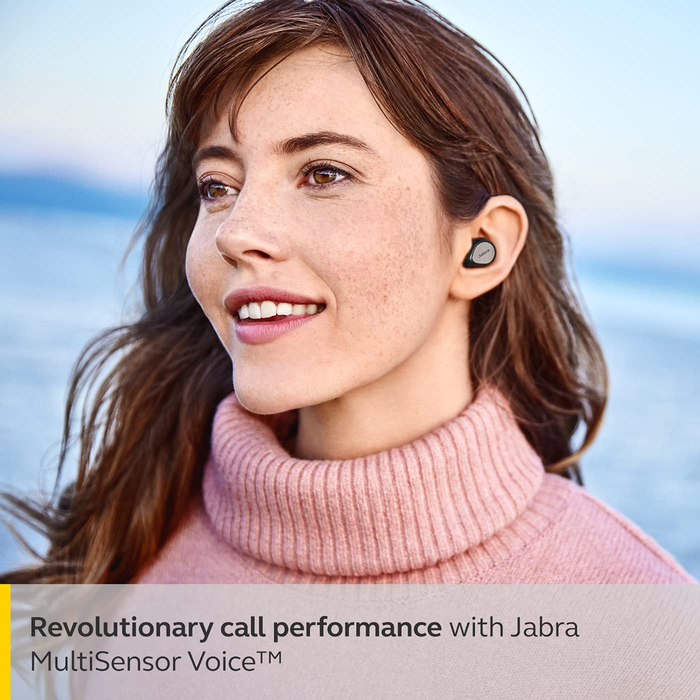 (Open Box Condition) Jabra Elite 7 Pro in Ear Bluetooth Truly Wireless in Ear Earbuds with Mic, Active Noise Cancellation, Compact Design, MultiSensor Voice Tech (Titanium Black, Gold Biege) (60 Days Warranty)