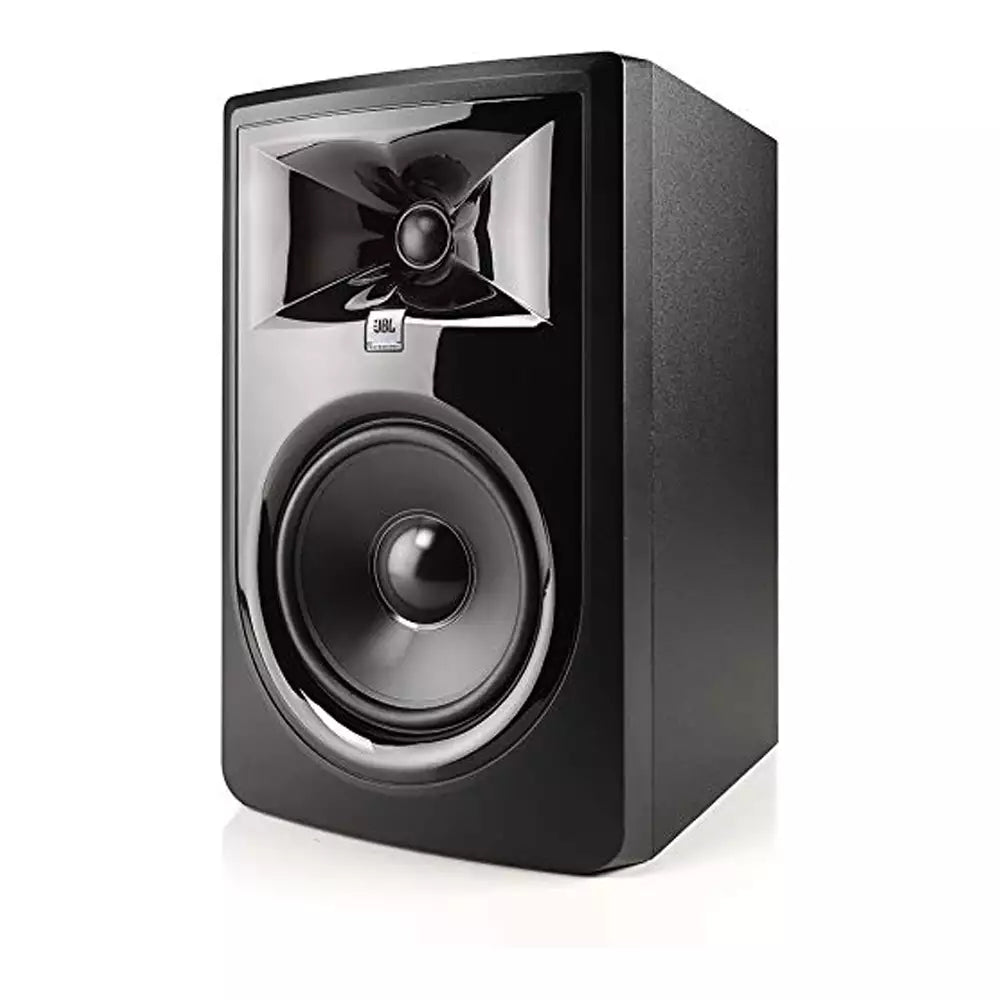 (Open Box) JBL 306P MKII Powered 6-Inch Two-Way XLR Studio Monitor Bundle (Pair) (Black) (9 Months Warranty)