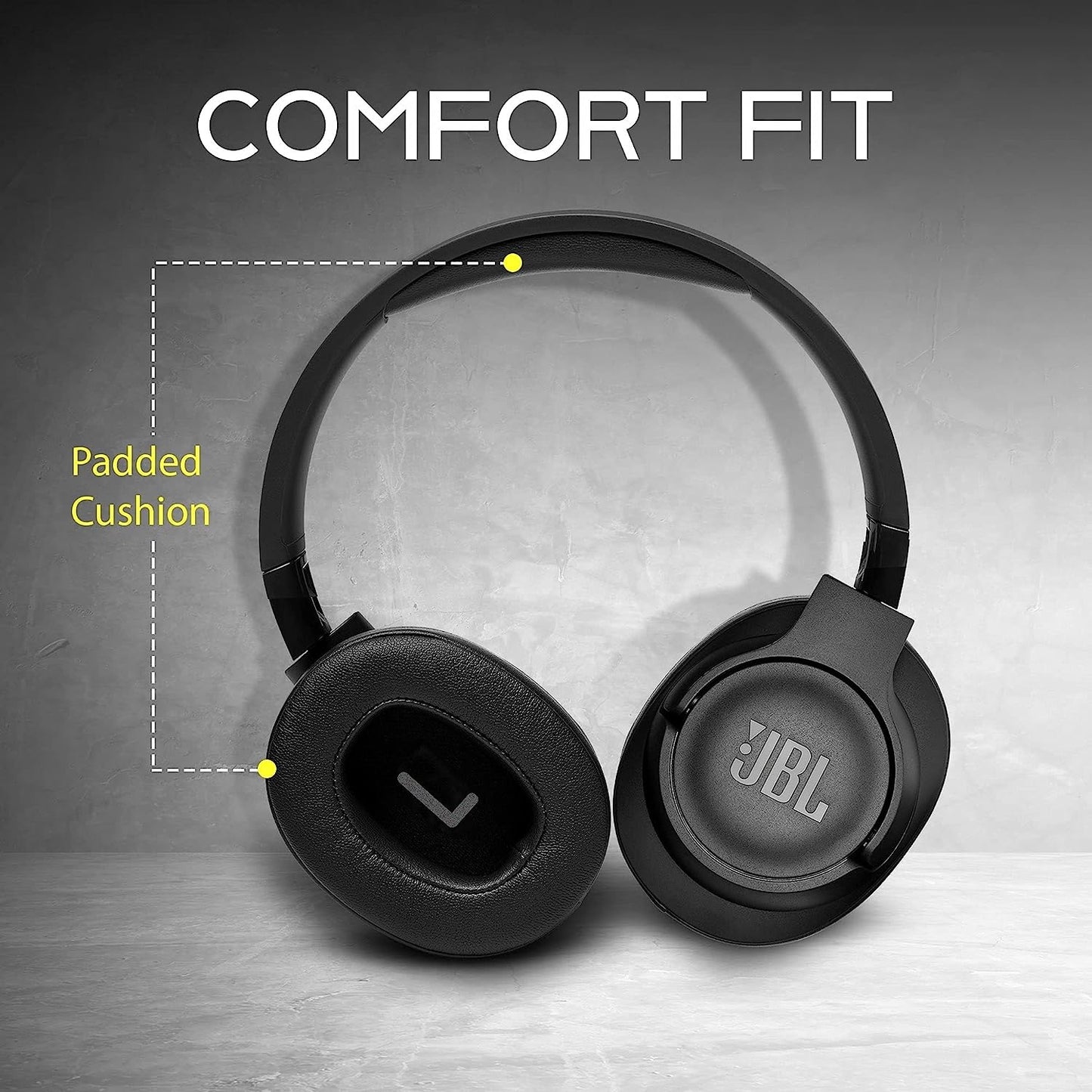 (Pre-Owned, Good) JBL Tune 750BTNC Active Noise Cancelling Bluetooth Headphones With Upto 22 Hrs Battery (Blue) (60 Days Warranty)