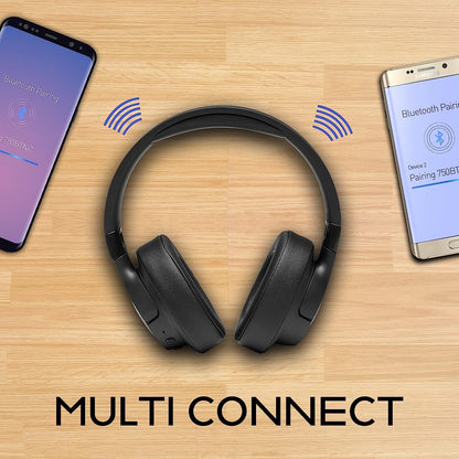(Pre-Owned, Good) JBL Tune 750BTNC Active Noise Cancelling Bluetooth Headphones With Upto 22 Hrs Battery (Blue) (60 Days Warranty)