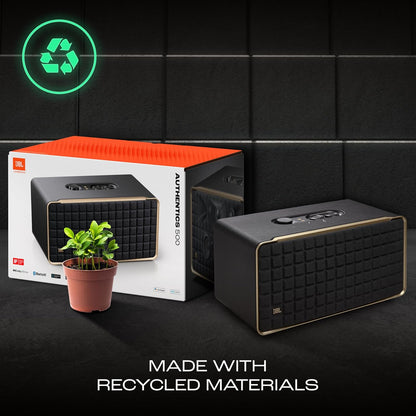 (Open Box) JBL Authentics 500, Dolby Atmos Smart Home Speaker Built-in WiFi and Music Streaming, Voice Assist and Bluetooth Connectivity (Black) (11 Months Warranty)