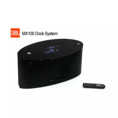 (Pre-Owned, Very Good) JBL MX 100 Music System With iPod Dock and 30 Pin Bluetooth Adapter (Black) (90 Days Warranty) (Disc not functional)