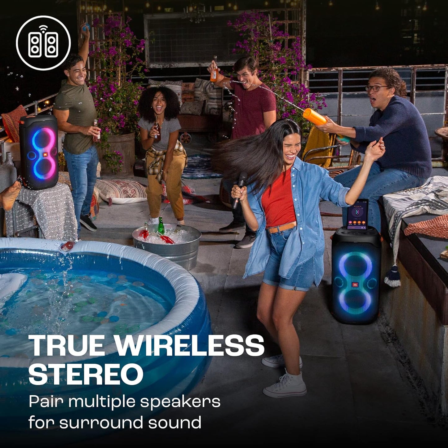 (Open Box) JBL PartyBox 110 160 Watts Bluetooth Party Speaker (Black) (11 Months Warranty)