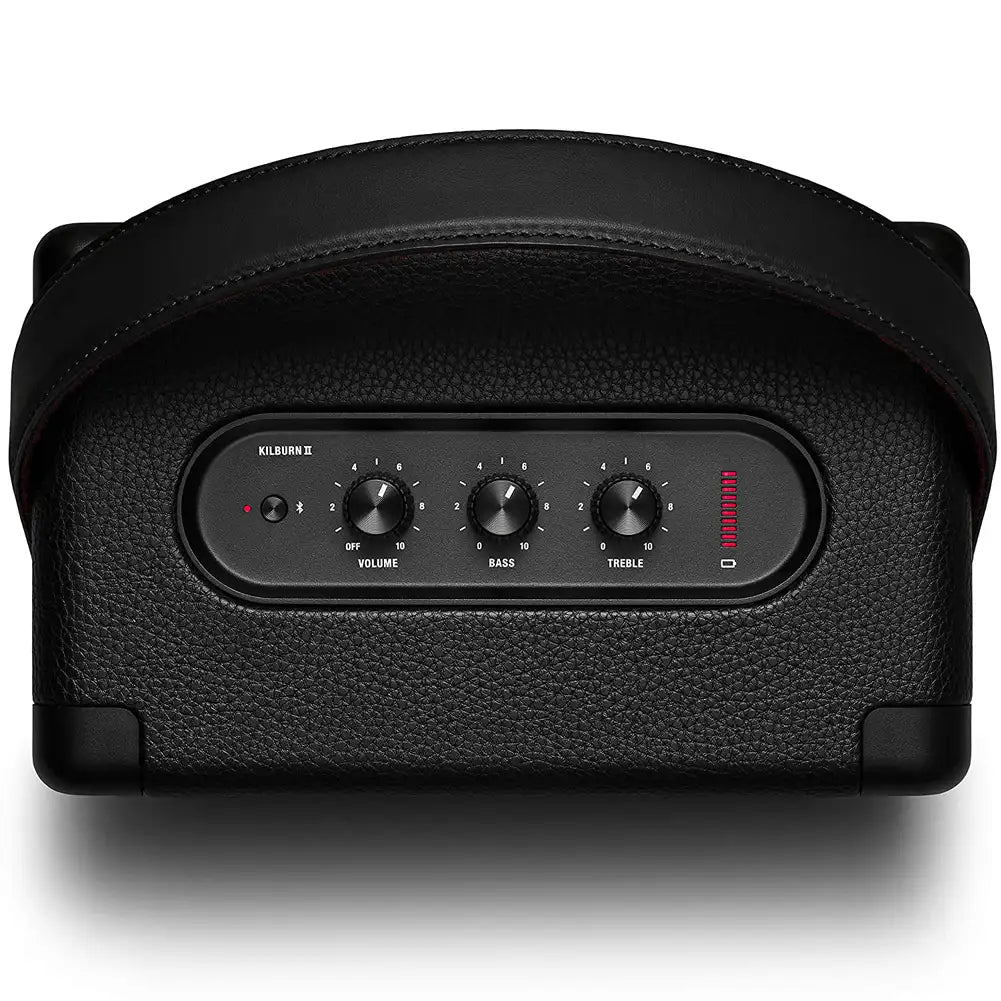 (Pre-Owned, Excellent) Marshall Kilburn II Portable Bluetooth Speaker (Black, Black Gold) (90 Days Warranty)