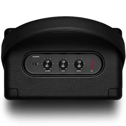 (Pre-Owned, Excellent) Marshall Kilburn II Portable Bluetooth Speaker (Black, Black Gold) (90 Days Warranty)