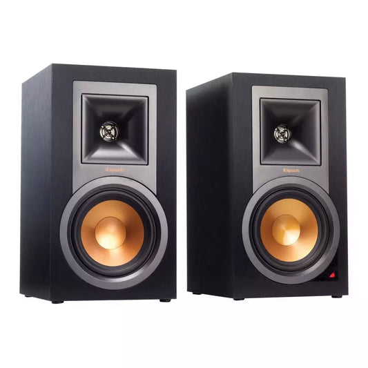 (Pre-Owned) Klipsch R-15PM Powered Bookshelf Speakers with Bluetooth, Klipsch Horn-Loaded Technology (Pair) (Black) (90 Days Warranty)