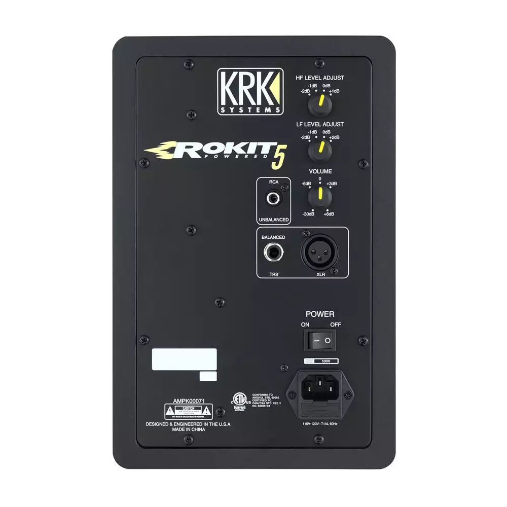 (Pre-Owned, Very Good) KRK Rokit 5 G3 Powered Studio Monitors, Bookshelf Speakers (Black) (120 Days Warranty)