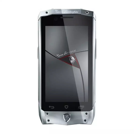 (Open Box) Lamborghini Tonino Antares Luxury Android Smartphone (Stainless Steel and Leather) (32GB) (Silver) (90 Days Warranty)
