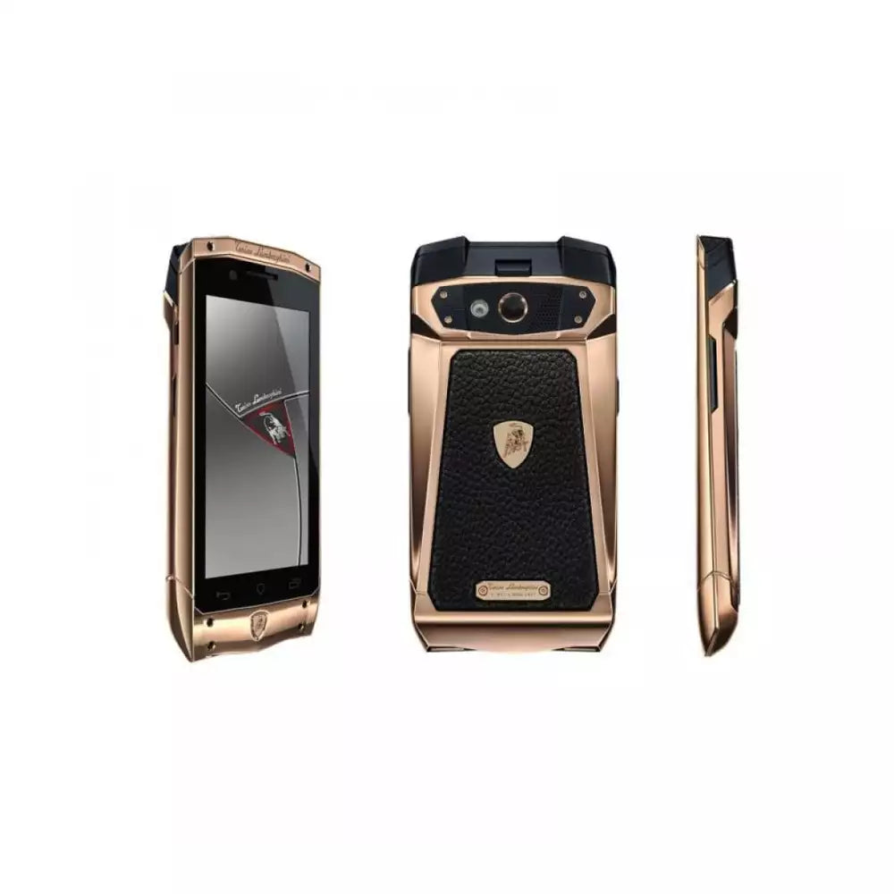 (Open Box) Lamborghini Tonino Antares Luxury Android Smartphone (Stainless Steel and Leather) (32GB) (Silver) (90 Days Warranty)