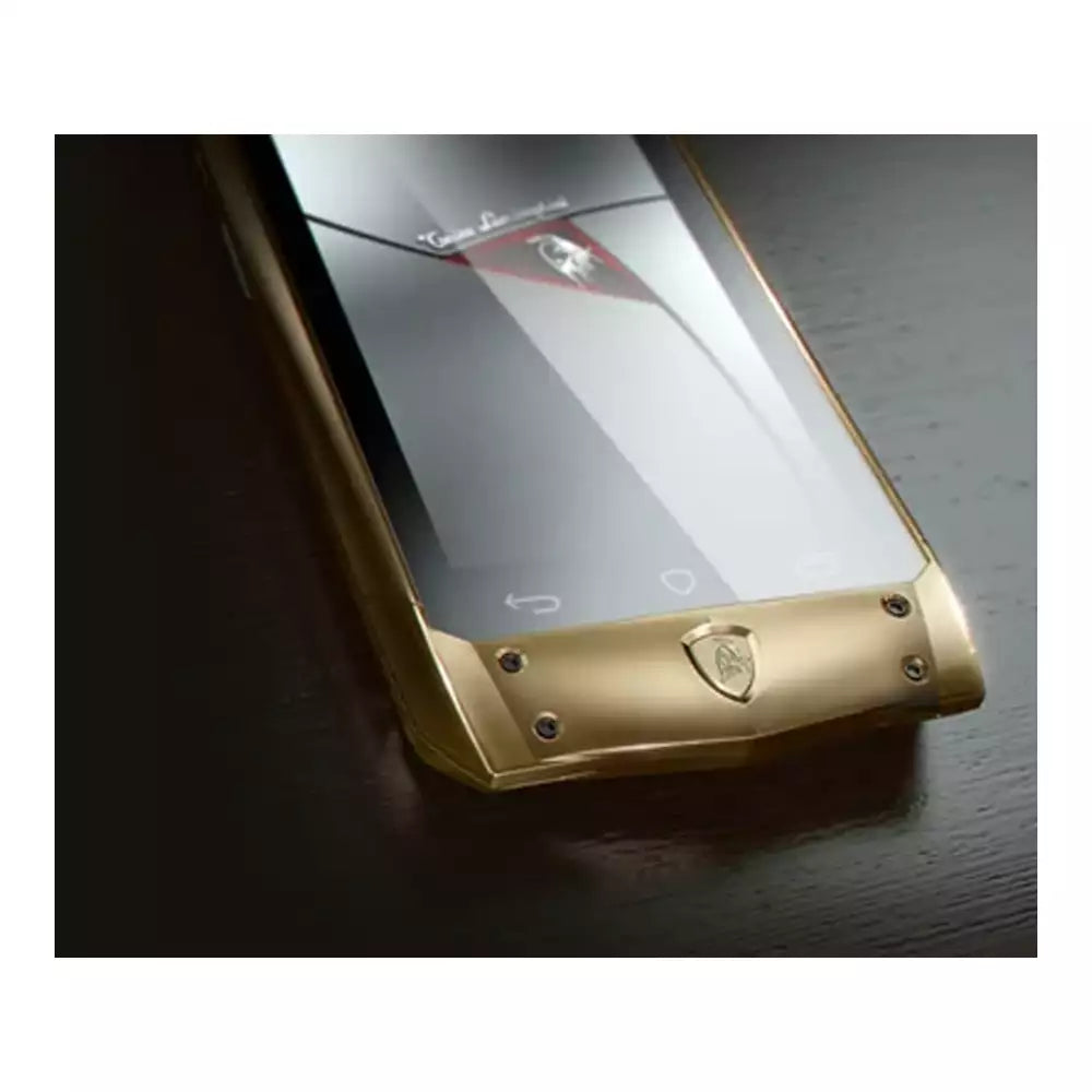 (Open Box) Lamborghini Tonino Antares Luxury Android Smartphone (Stainless Steel and Leather) (32GB) (Silver) (90 Days Warranty)